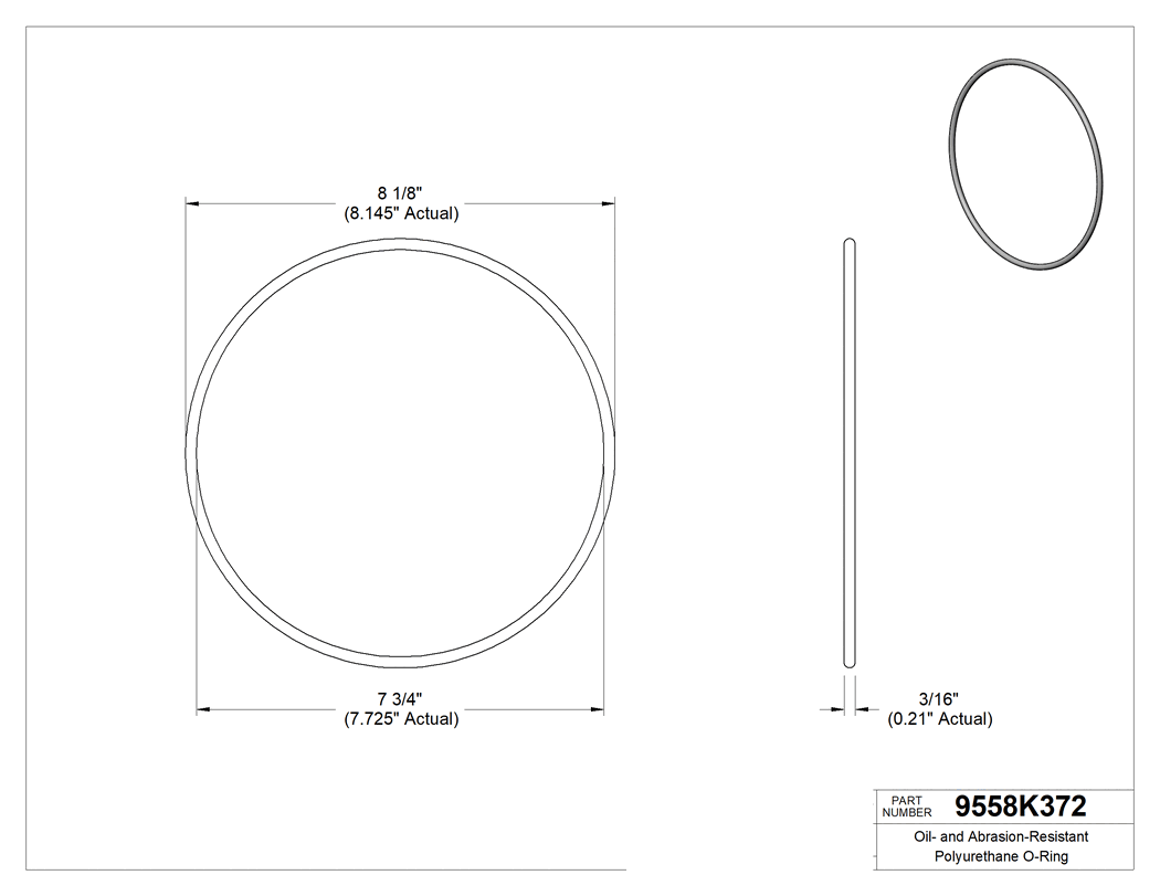 Technical drawing - 9558K372